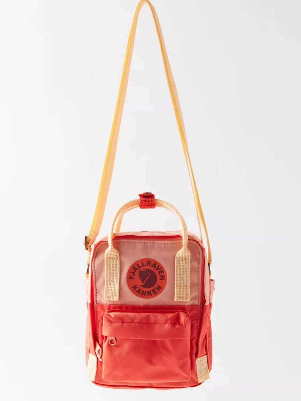 Fjallraven Kanken Art Sling Bag in Poppy Fields + Cotton Sky